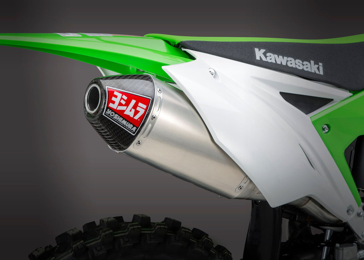 Yoshimura RS4 Header, Canister & End Cap Exhaust System for Kawasaki KX250F (2017-2020)