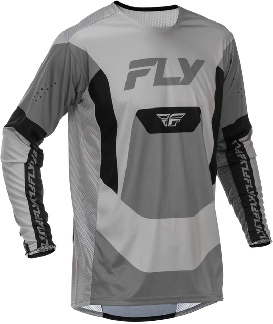 Fly Racing Youth Lite Jersey Grey/Black YXL - Offroad Performance Shirt for Kids