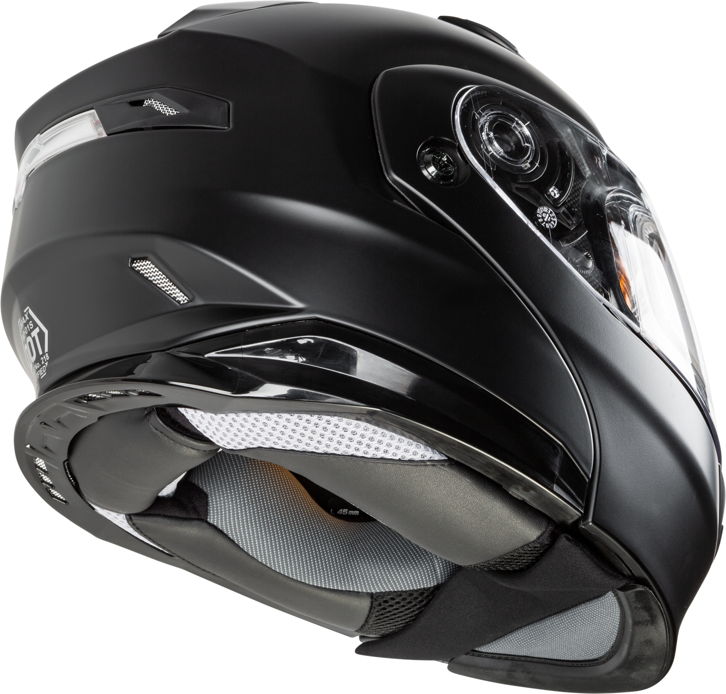 GMAX MD-01S Modular Snow Helmet with Electric Shield and LED Light - Matte Black, 3X-Large