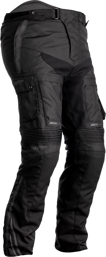 RST Ladies Pro Series Adventure-X Textiles Pants, US size 8, Black/Black