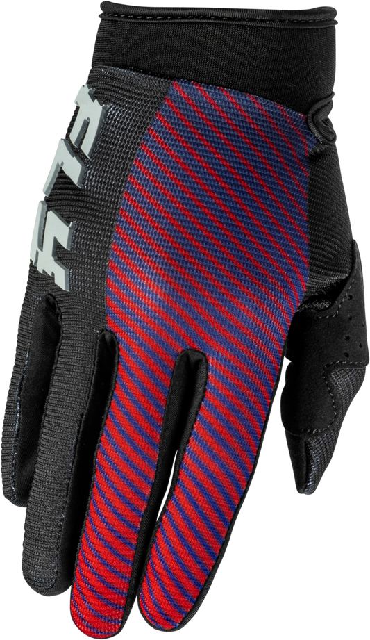 Fly Racing Youth F-16 Offroad MX Gloves in Black, Red & Purple – Size Youth Large