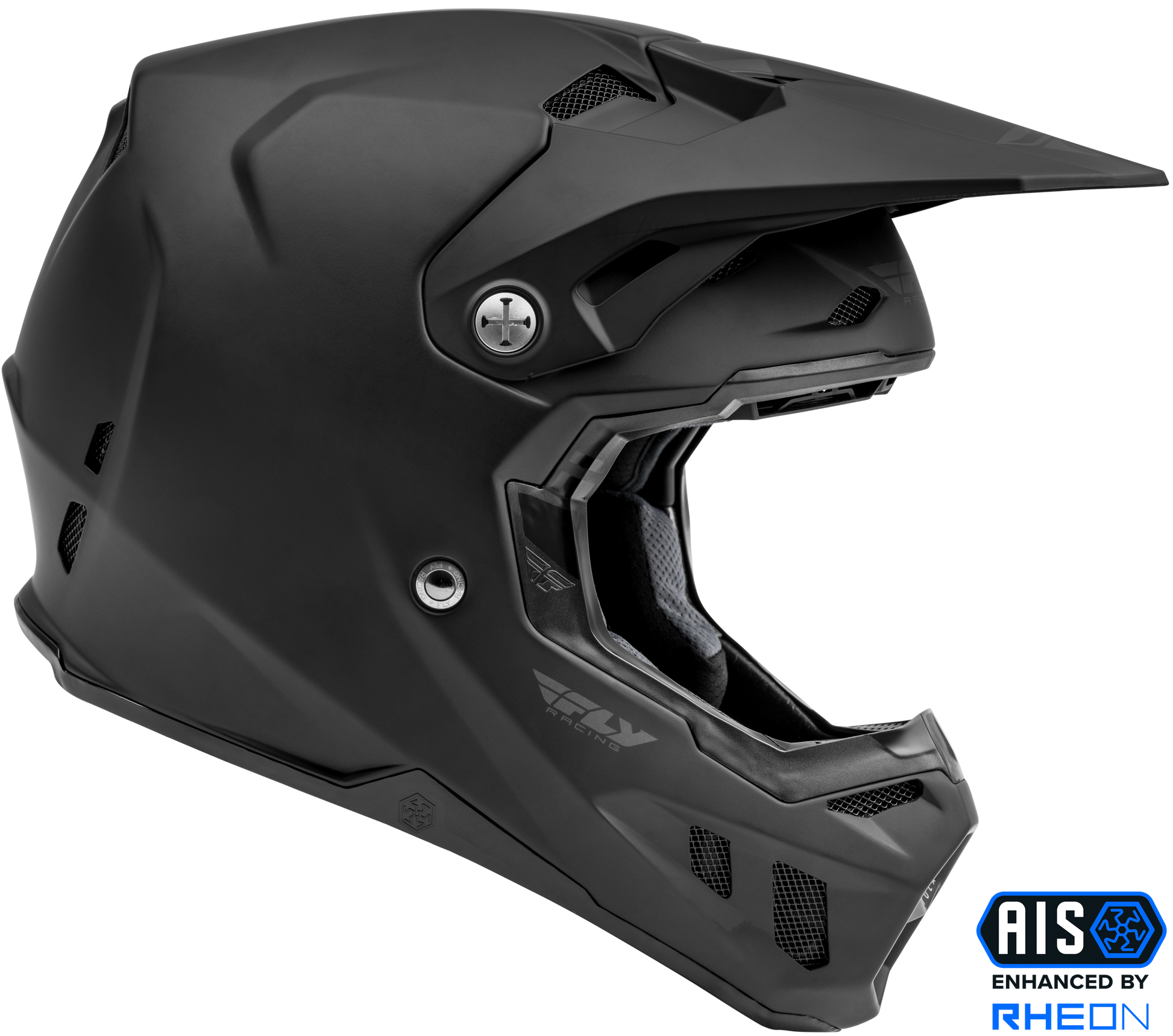Fly Racing Youth Formula-CC Solid Helmet Matte Black Youth Large