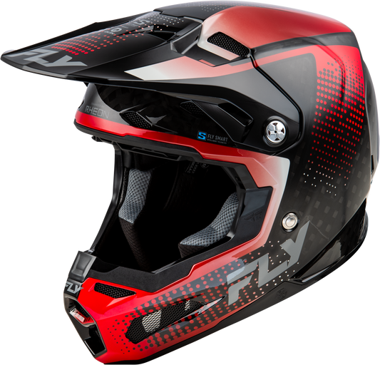 Fly Racing Formula S Carbon Protocol Helmet 2X-Large Black Carbon/Red for Offroad Safety and Impact Protection