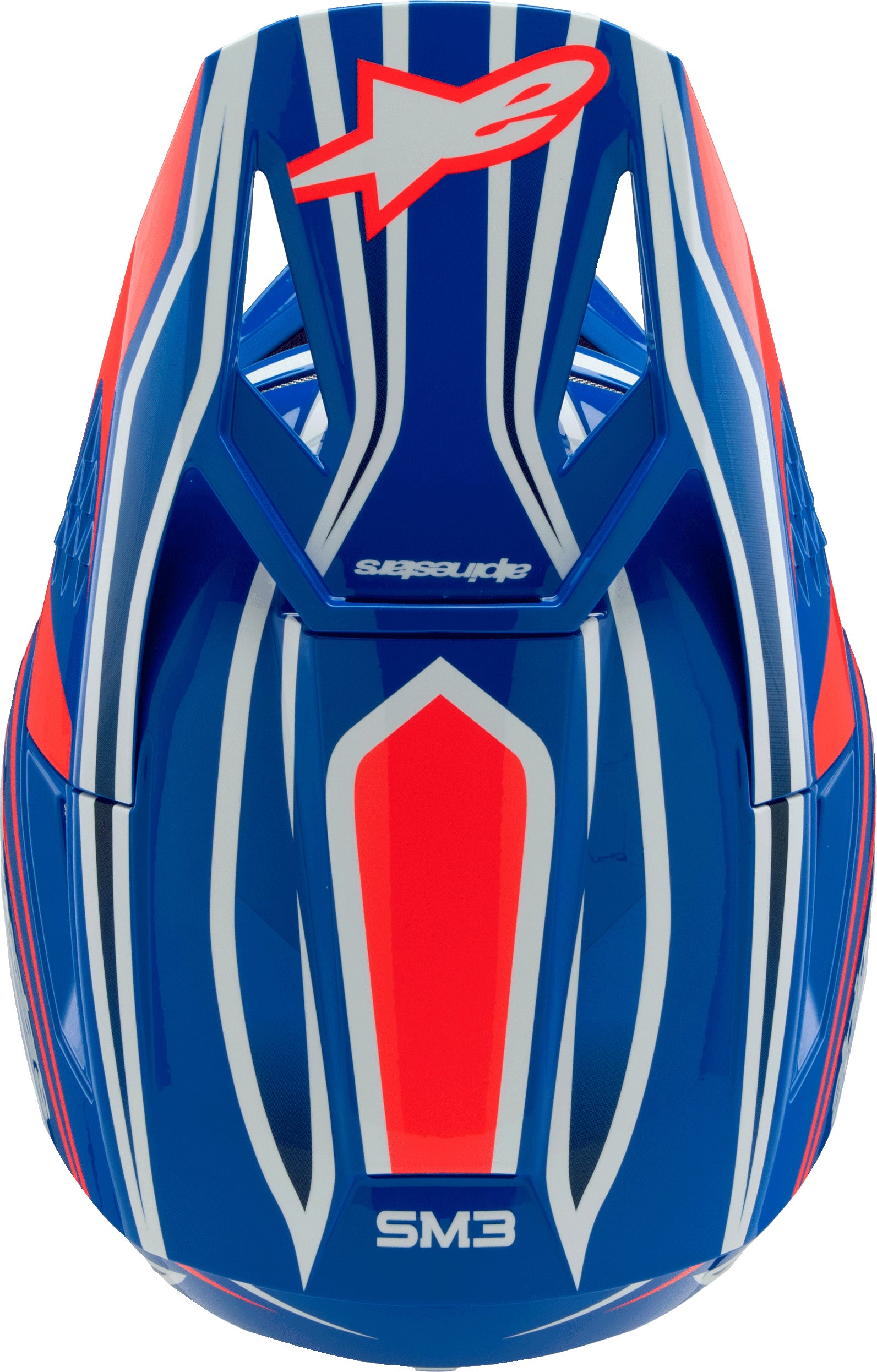 Alpinestars SM3 Youth Off-Road Helmet - Size Youth Medium, Blue/Red/White/Black