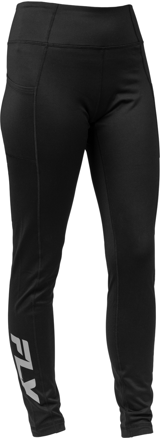 Fly Racing Women's Heavyweight Base Layer Pant 354-64072X for Snow Sports - Black, 2X-Large