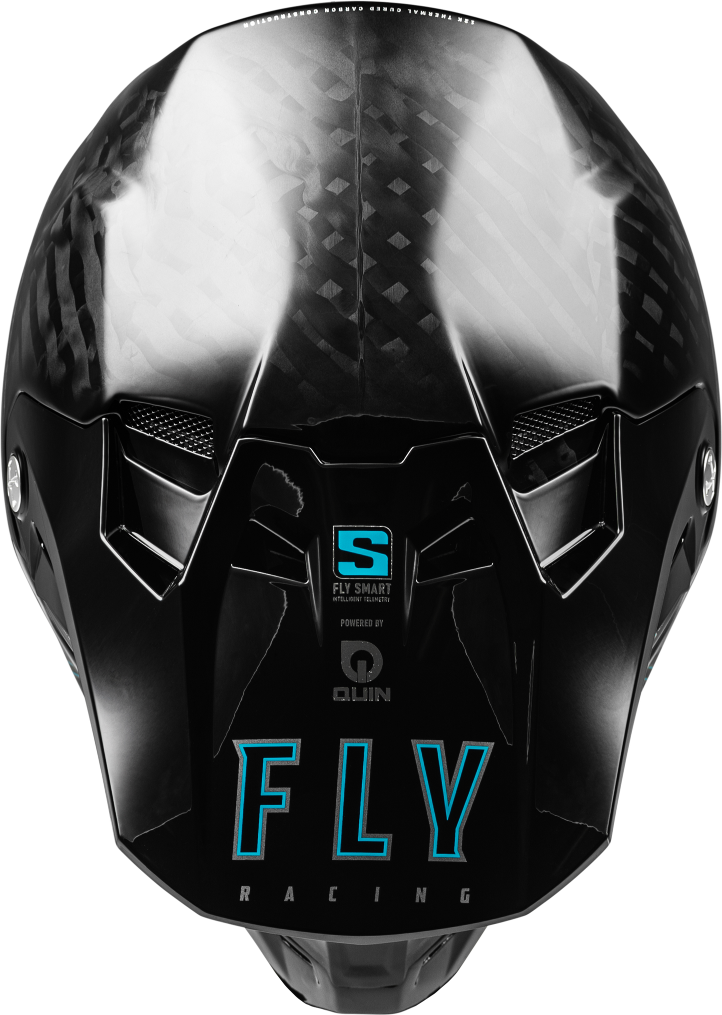 Fly Racing Formula S Carbon Helmet Black Medium - Offroad Motorcycle Helmet with Crash Detection and Advanced Safety Features