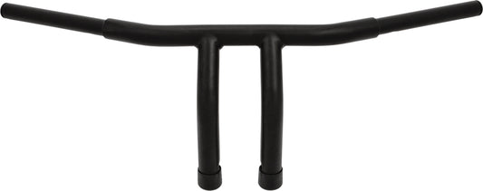 HardDrive 1.25-inch Fat Tiller Handlebars with 8-inch Rise - Black for Harley Davidson Dyna & Road King Models