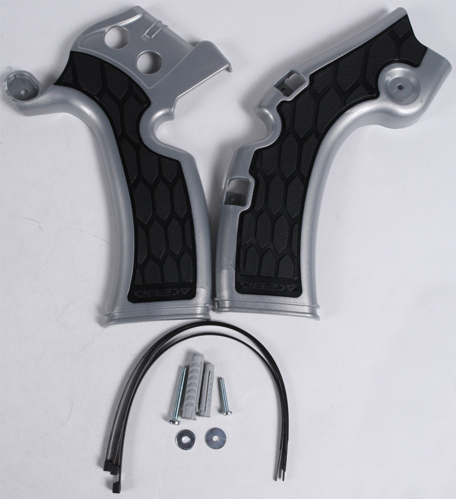 ACERBIS X Grip Frame Guard for Kawasaki KX450F 2009-2018 - Silver/Black