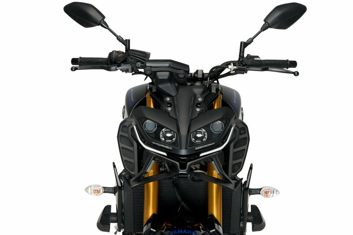 PUIG Downforce Front Spoiler for Yamaha MT-09 - Matte Black Part 3482J