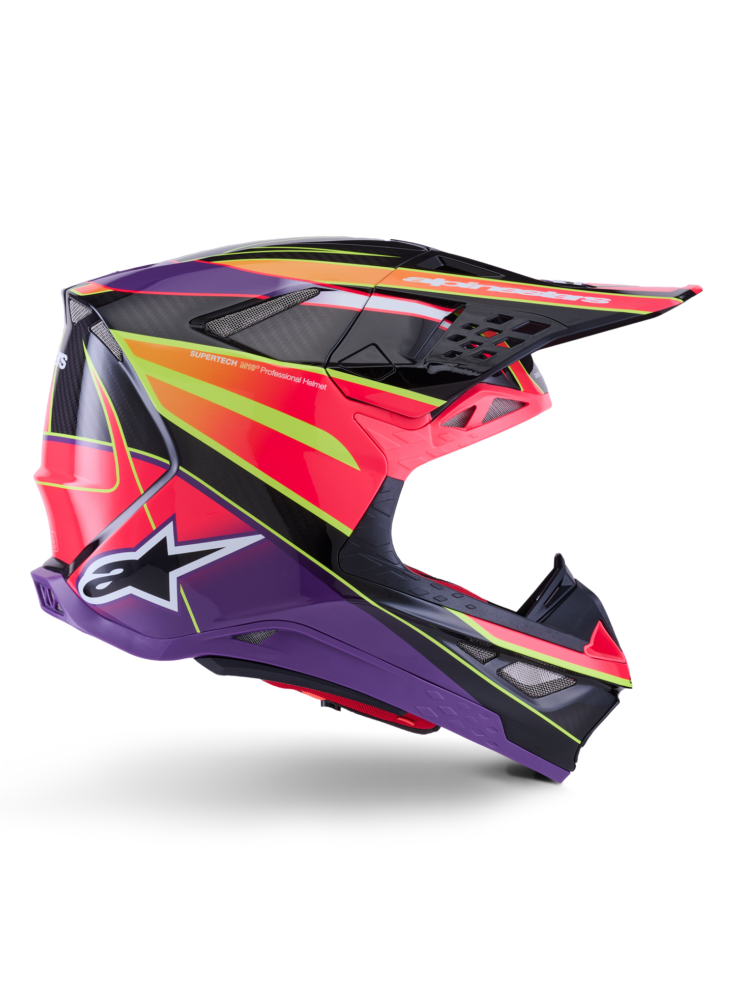 Alpinestars Supertech S M10 Era Helmet X-Large Pink/Violet/Yellow Fluo Glossy