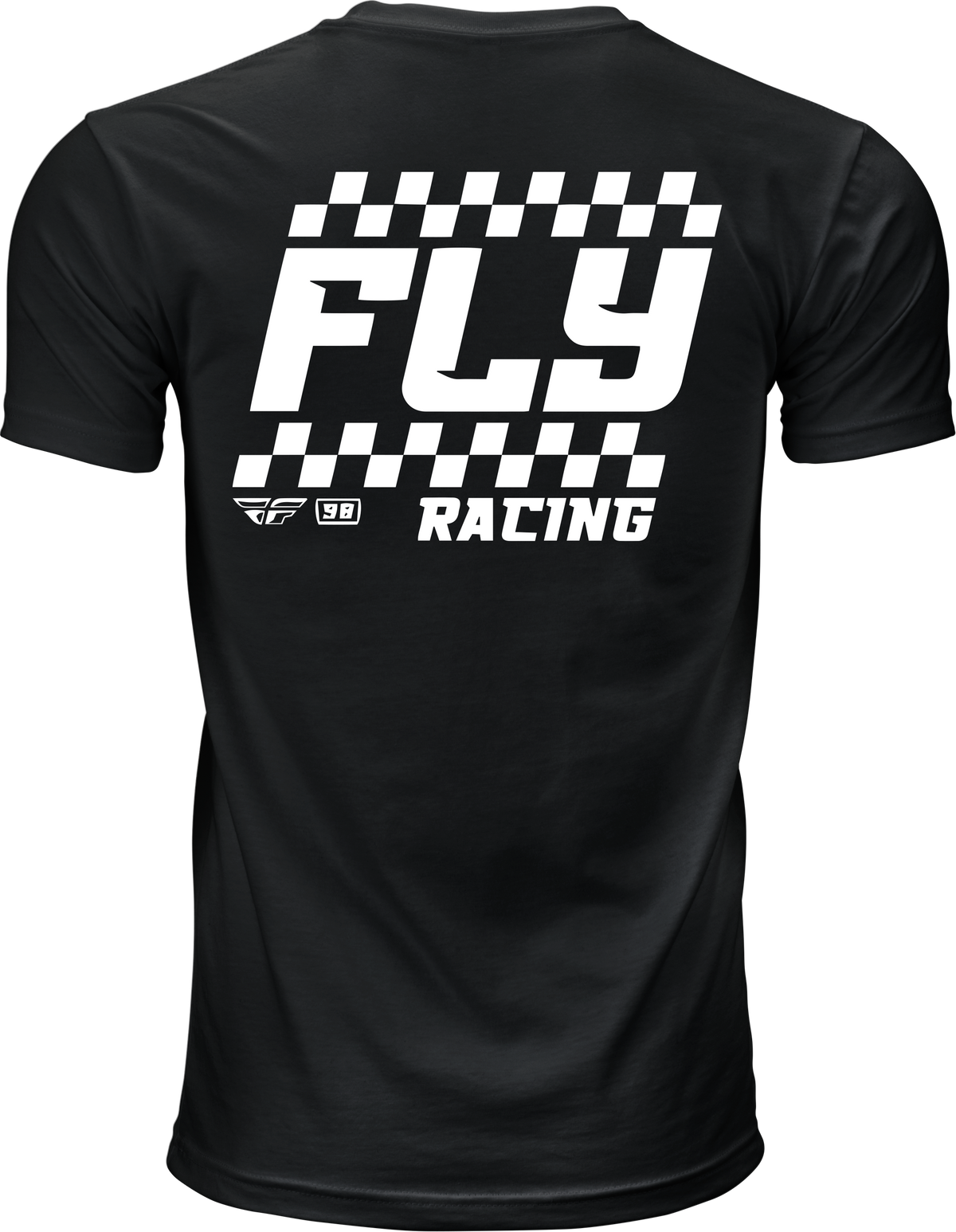 Fly Racing Staple Tee Black X-Large – Premium Short Sleeve Shirt with Contoured Fit