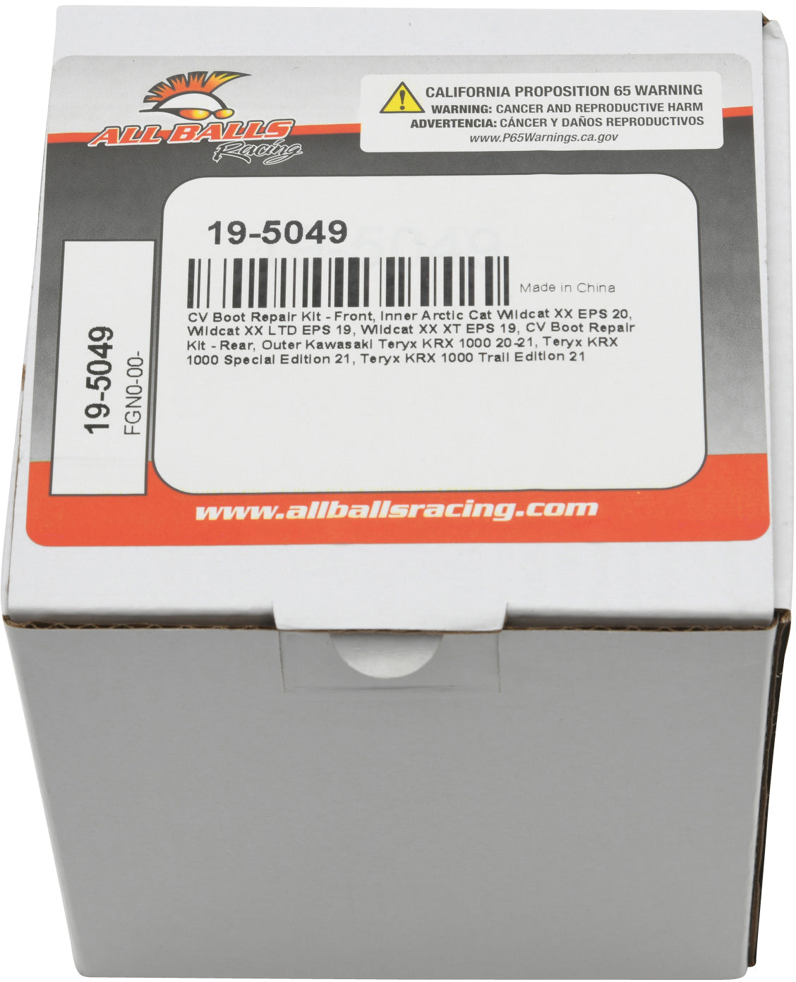 All Balls CV Boot Kit for ATV and UTV Models - Part Number 19-5049