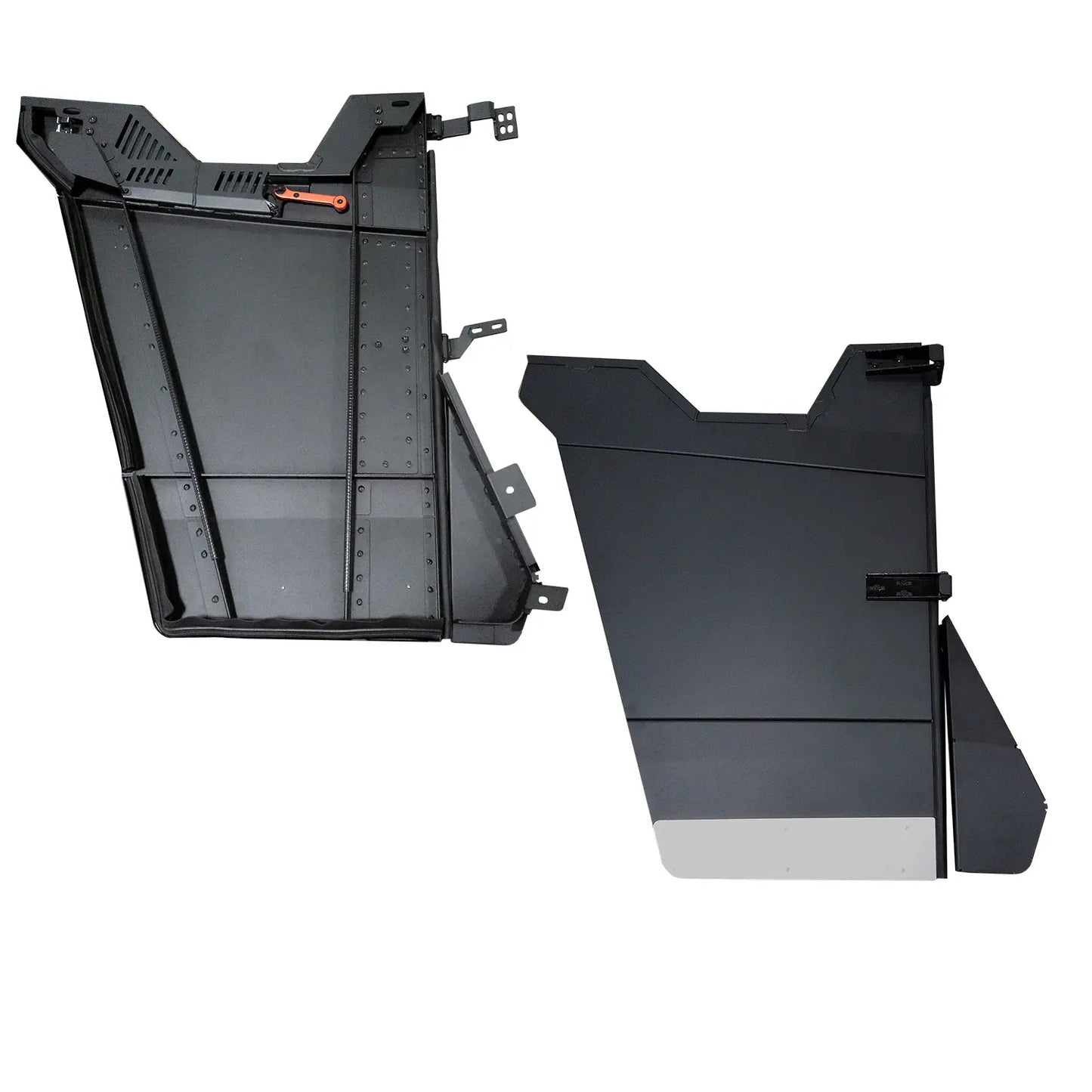 KOLPIN Rear Lower Half Doors for ATV/UTV – Durable Aluminum Cab Doors with Multi-Point Mounting System