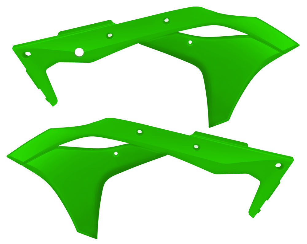 ACERBIS Radiator Shrouds for Kawasaki KX250F - Green Front Body Part Replacement