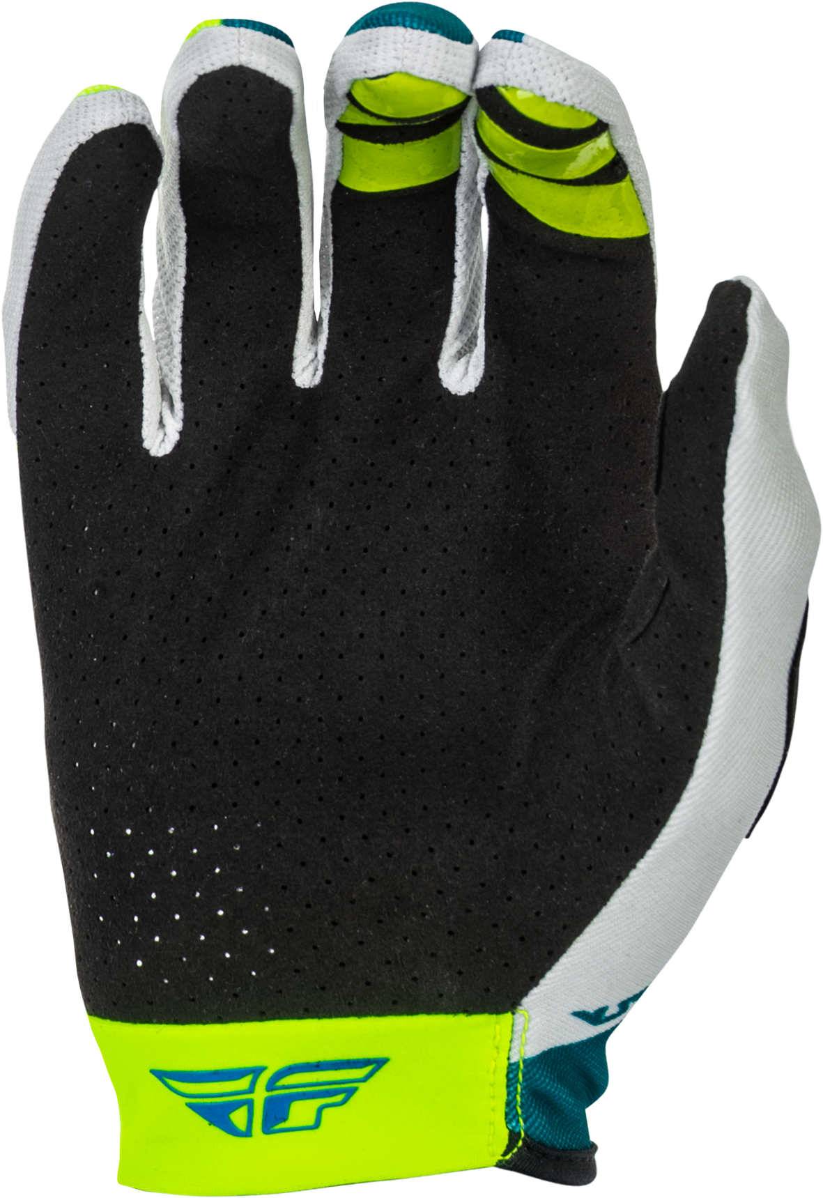Fly Racing Lite Gloves Men's 2X-Large Grey, Lime & Teal – Offroad MX Gloves
