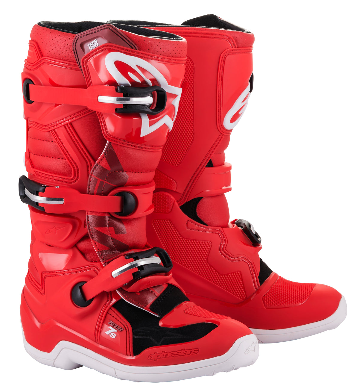 Alpinestars Tech 7S Offroad Boots for Youth, Size US 06, Red