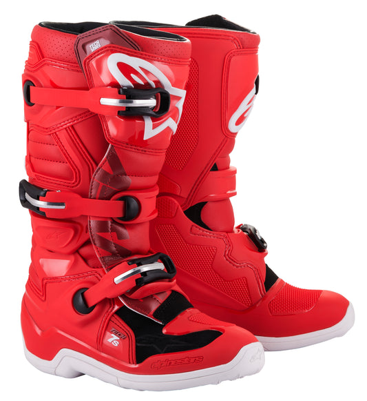 Alpinestars Tech 7S Offroad Boots for Youth, Size US 06, Red
