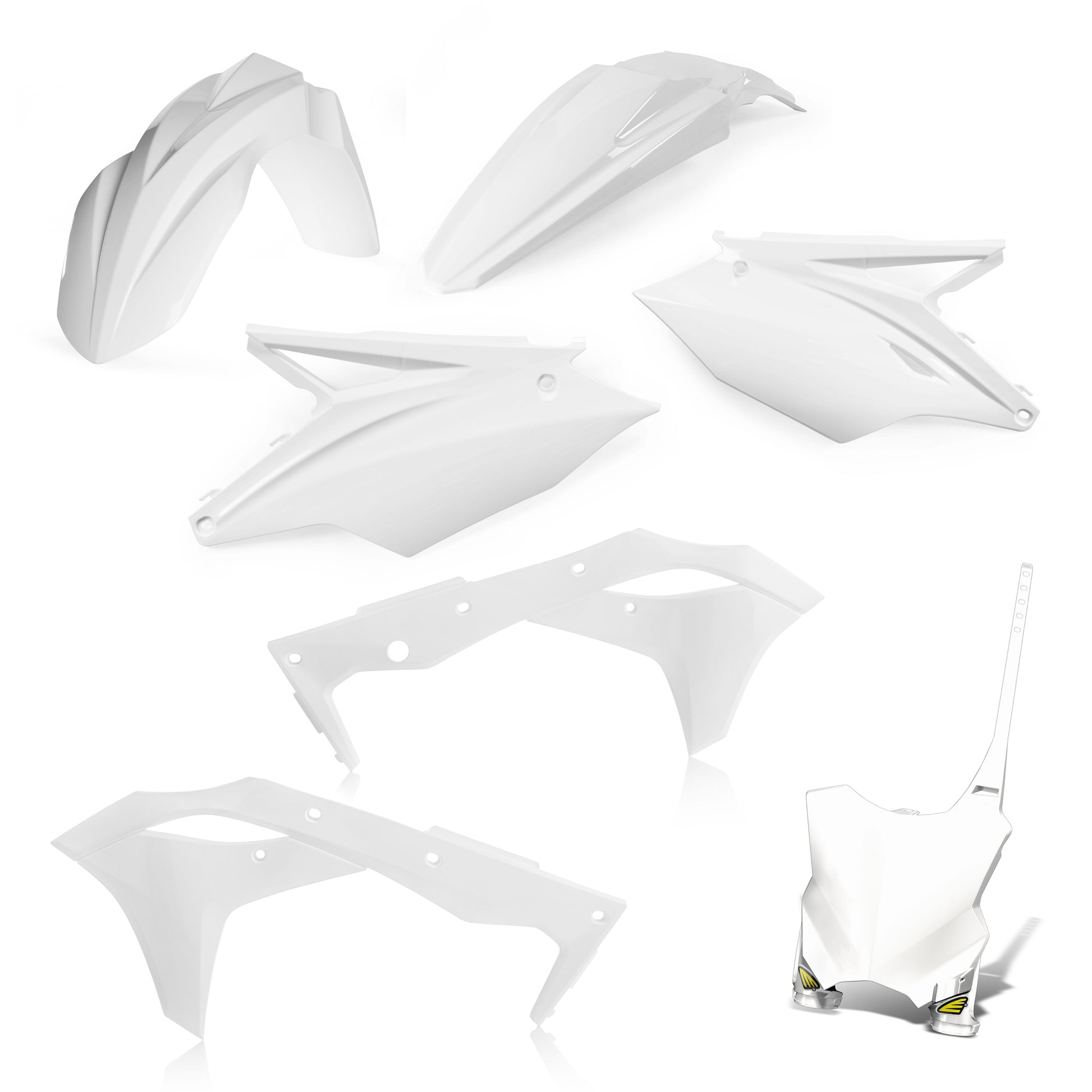 Cycra 1CYC-9419-42 Offroad 5 Piece White Body Kit for ATV and Dirt Bikes