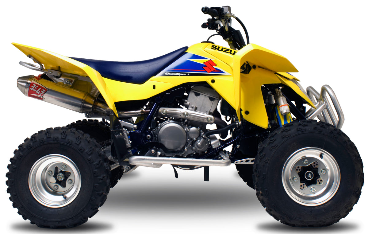 Yoshimura Signature RS2 Slip-On Exhaust for ATV/UTV – Fits Arctic Cat 400 DVX, Kawasaki KFX 400, Suzuki Lt-Z400 QuadSport Z