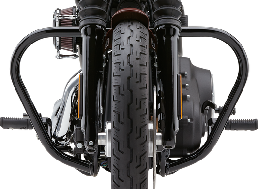COBRA Freeway Bars Vbend 1.25-inch Black for Harley Davidson FXD/B/C 1991-2017