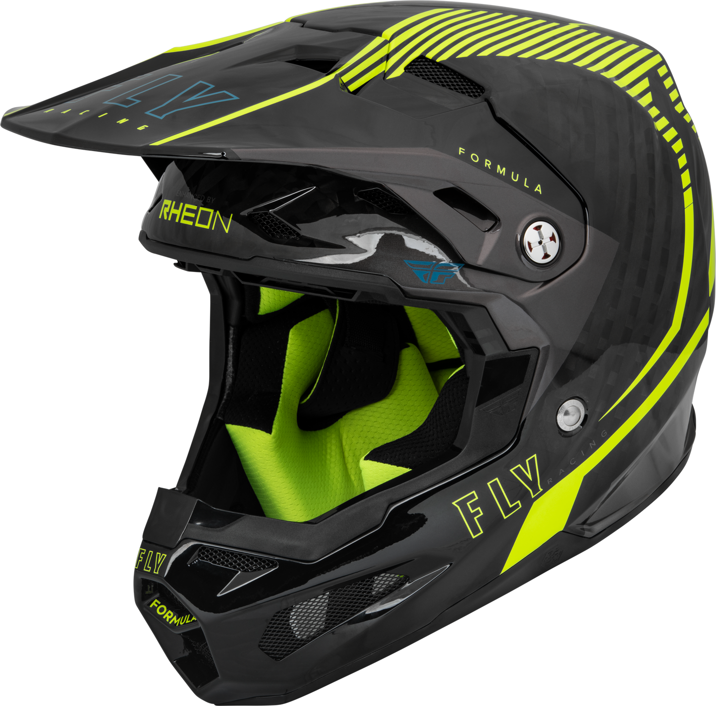 Fly Racing Formula Carbon Tracer Helmet X-Small Hi-Vis Yellow/Black