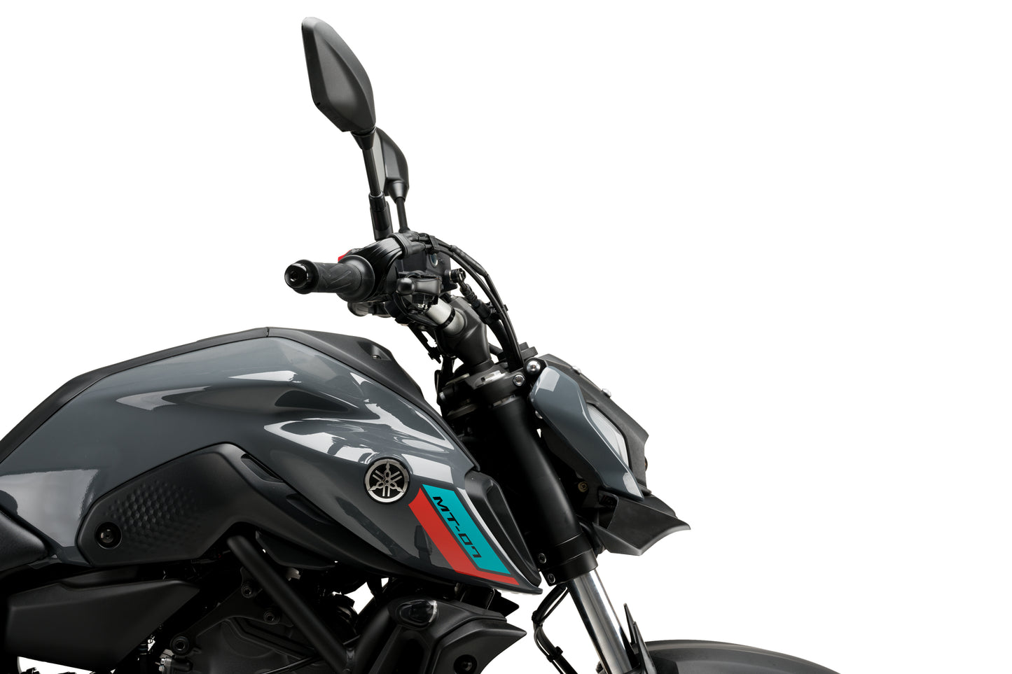 PUIG Downforce Front Spoiler for Yamaha MT-07 - Black, Part Number 21129J