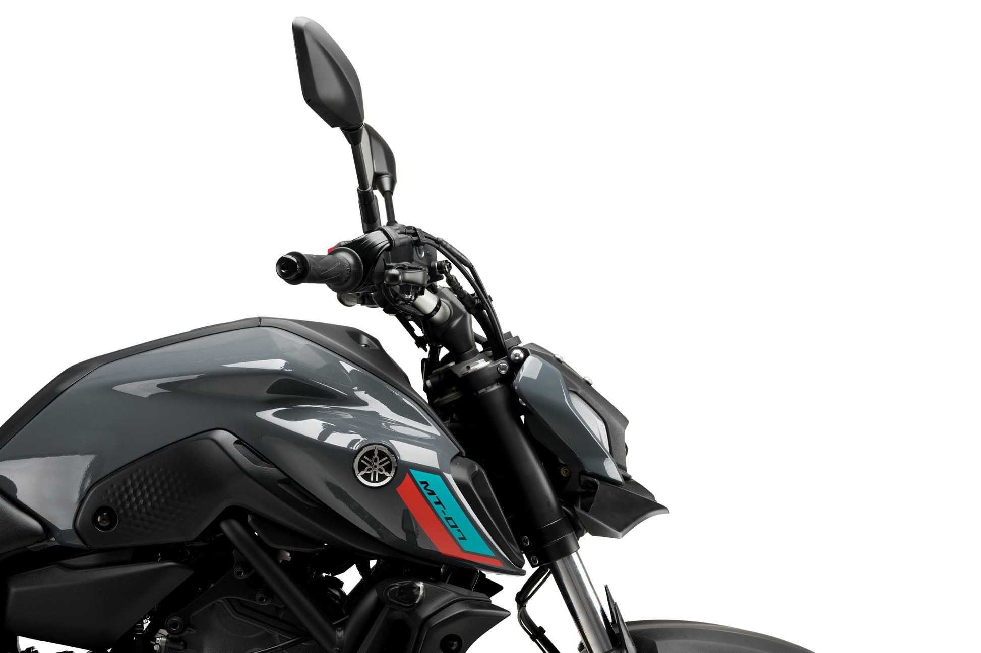 PUIG Downforce Front Spoiler for Yamaha MT-07 - Black, Part Number 21129J
