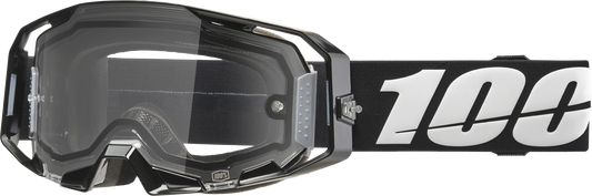 100-Percent Armatic Offroad Moto Goggle with Clear Lens and Quick-Release System