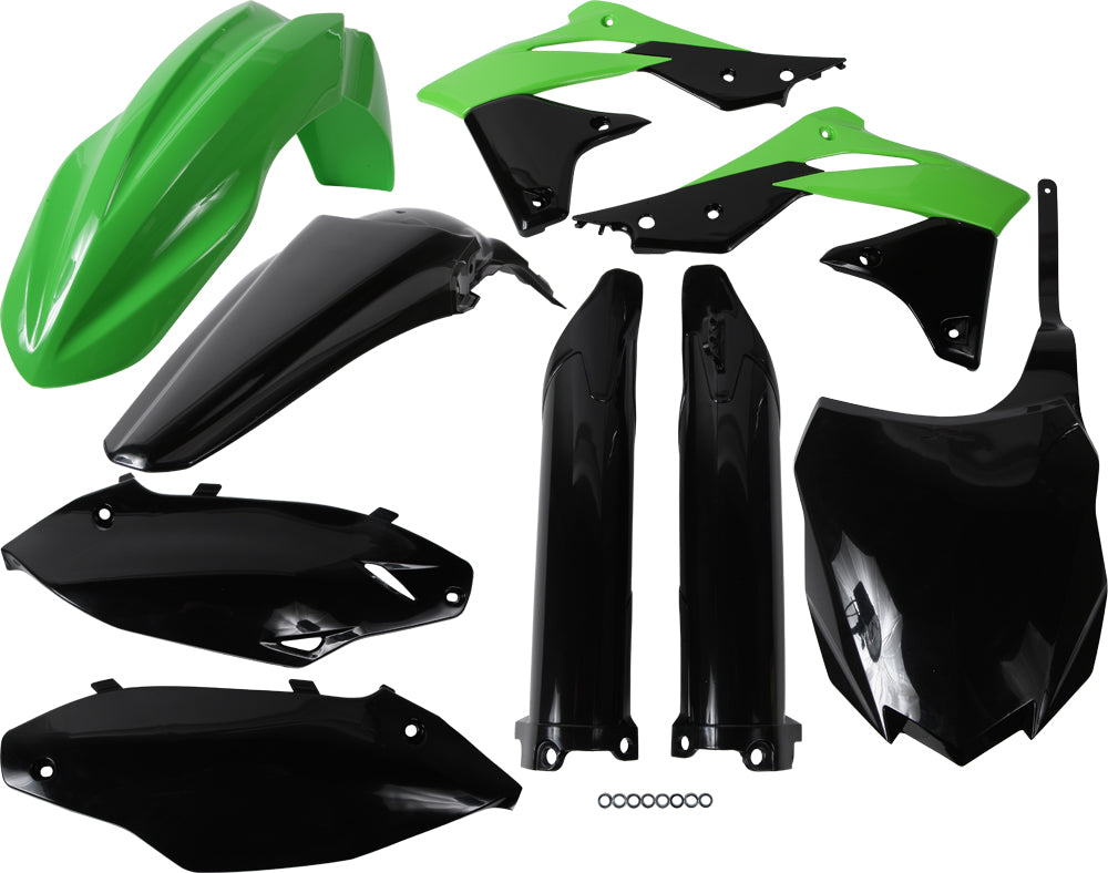 ACERBIS Full Plastic Kit for Kawasaki KX250F 2013-2016 – Green and Black Offroad Body Parts