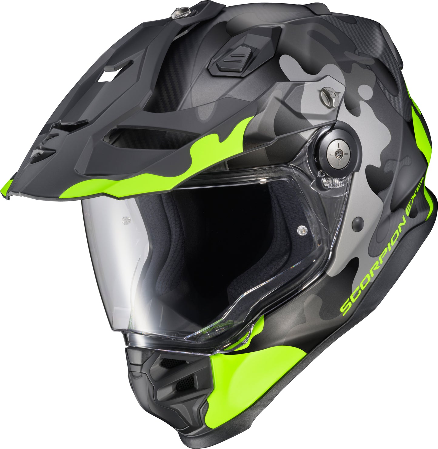 ScorpionEXO XT9000 Carbon Full Face Helmet Gilley Hi-Vis/Grey, Small