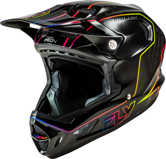 Fly Racing YTH WERX-R Flow Carbon Youth Large Full-Face Helmet - Black Carbon/Black/Multi