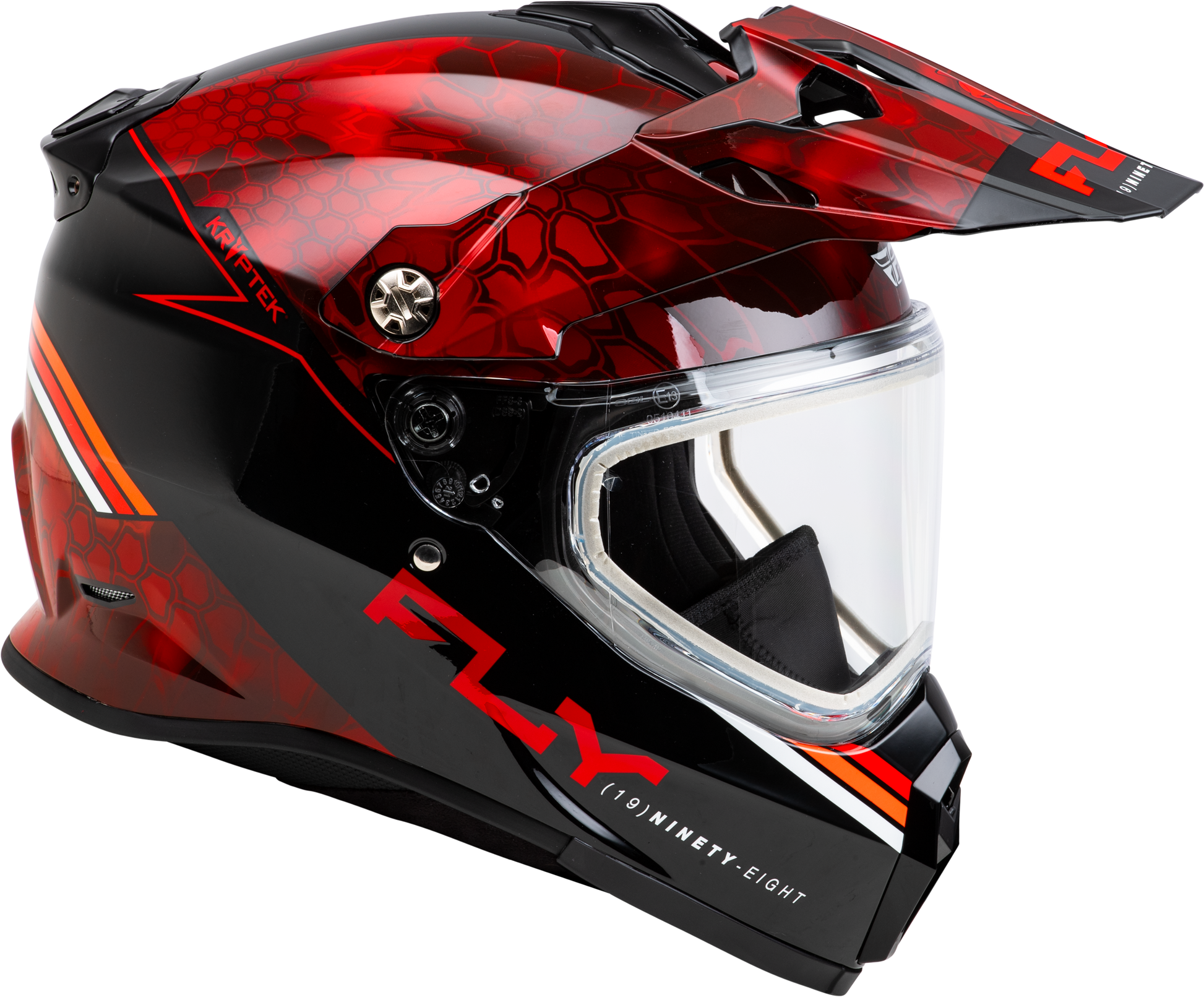 Fly Racing Trekker CW Conceal Helmet in Red/Black – X-Small Snow Full-Face Helmet