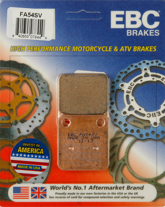 EBC FA54SV Severe Duty Brake Pads for ATV/UTV - Fits Suzuki, Kawasaki, Yamaha, Honda Models