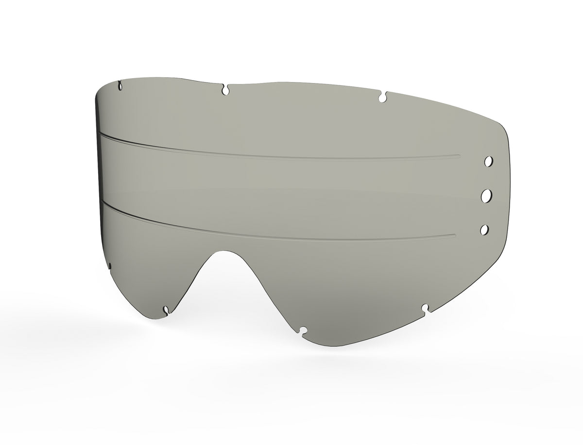 EKS Brand Go X Zip Off Rain Lens Smoke for Offroad Eyewear