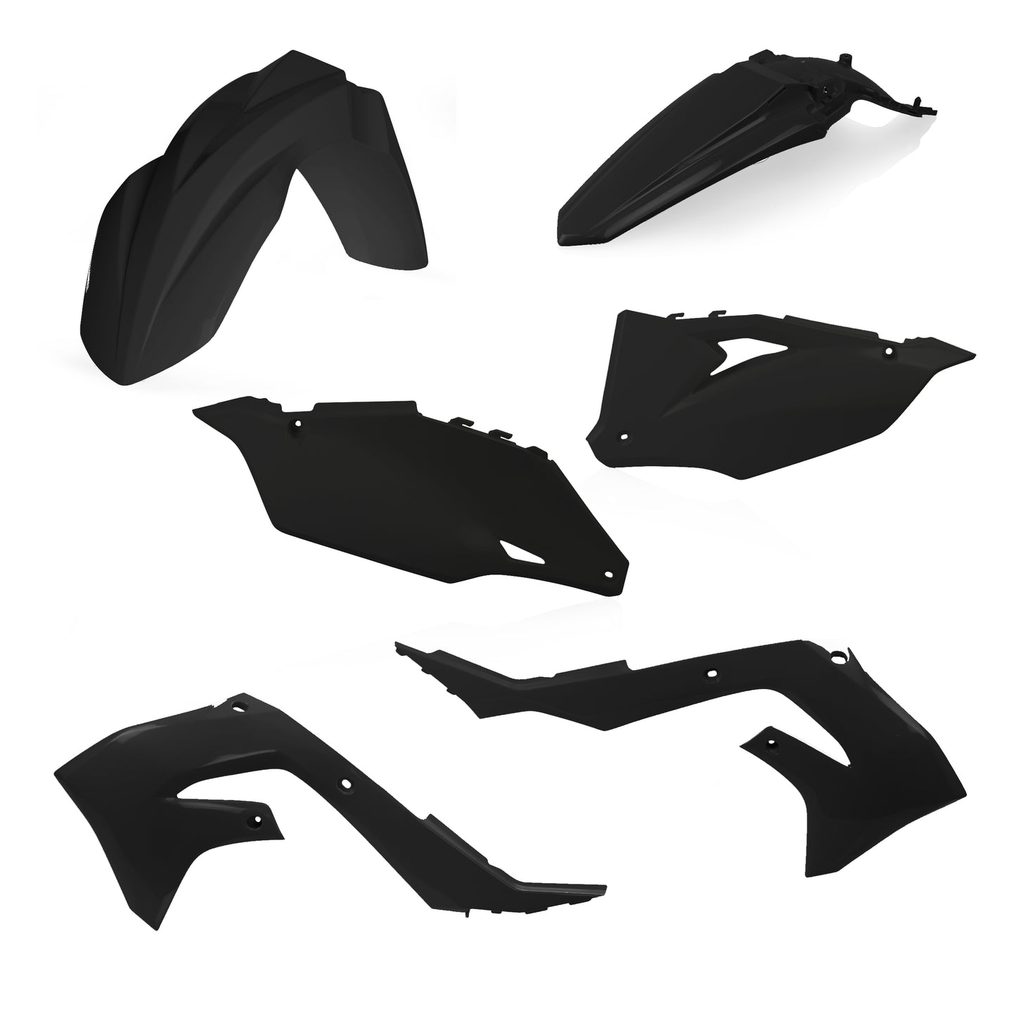 ACERBIS Plastic Body Kit for Kawasaki KX Series - Black