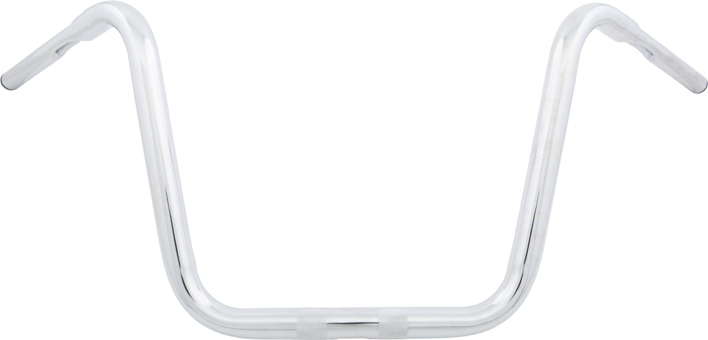 HardDrive 1.25 inch Chrome Ape Hanger Handlebars with 9 inch Pull Back for Harley-Davidson