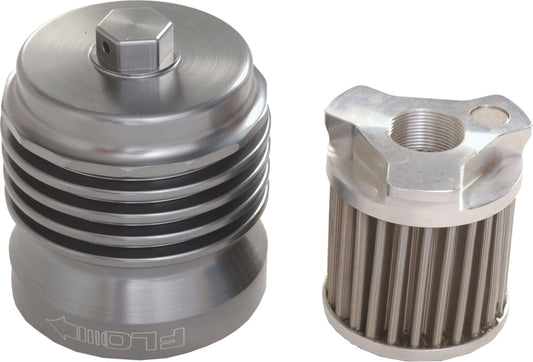 PCRACING Flo Reusable Steel Oil Filter for ATV/UTV Engines - 35 Micron Micronic Filter Cloth