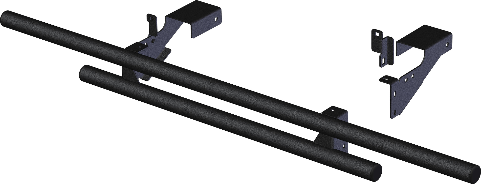 KFI Rear Bumper Black for Polaris Ranger Crew 800/900 Series - Durable Steel ATV/UTV Bumper