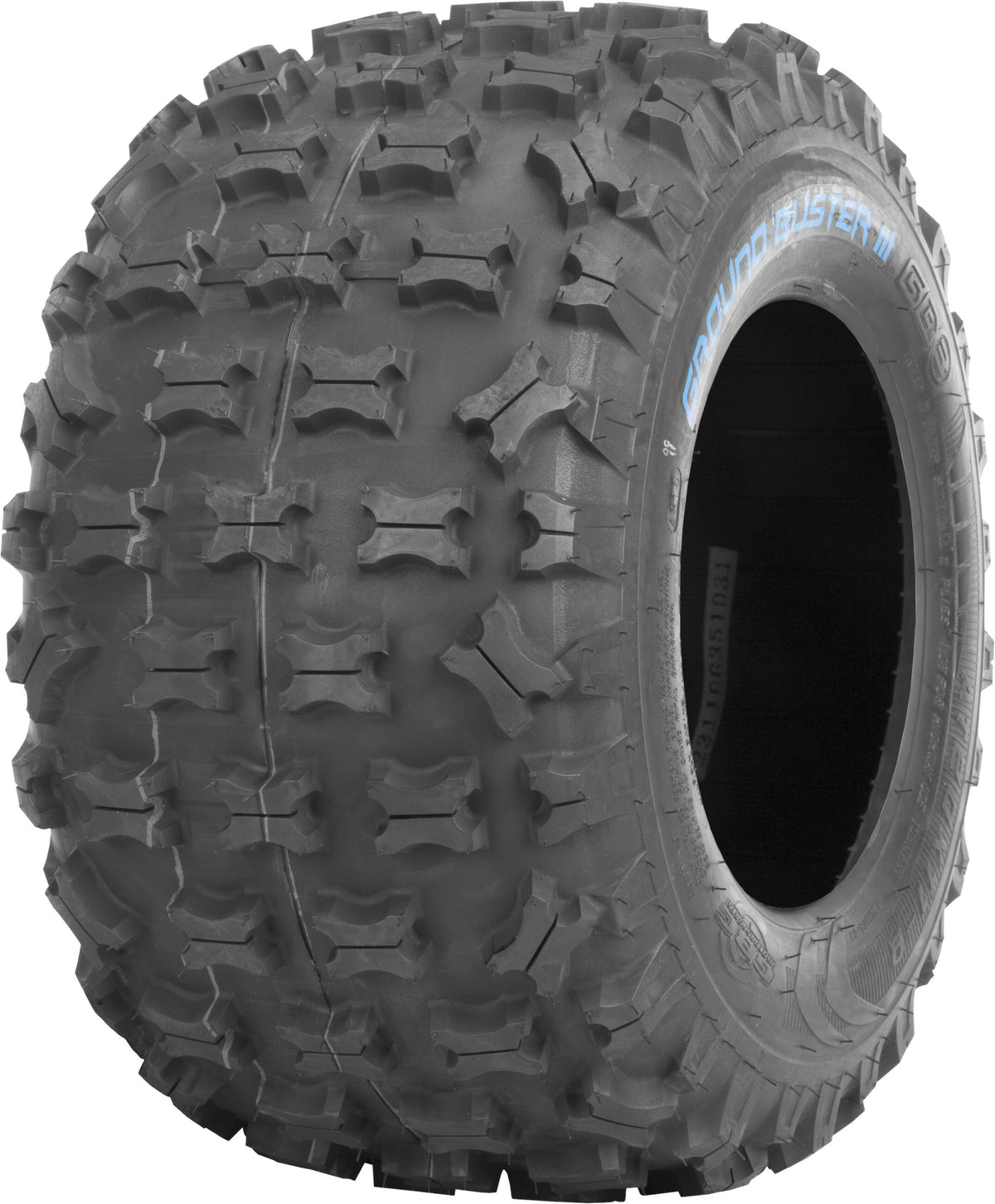 GBC Ground Buster III 21x7-10 ATV Rear Tire for Intermediate to Hard Terrain Racing