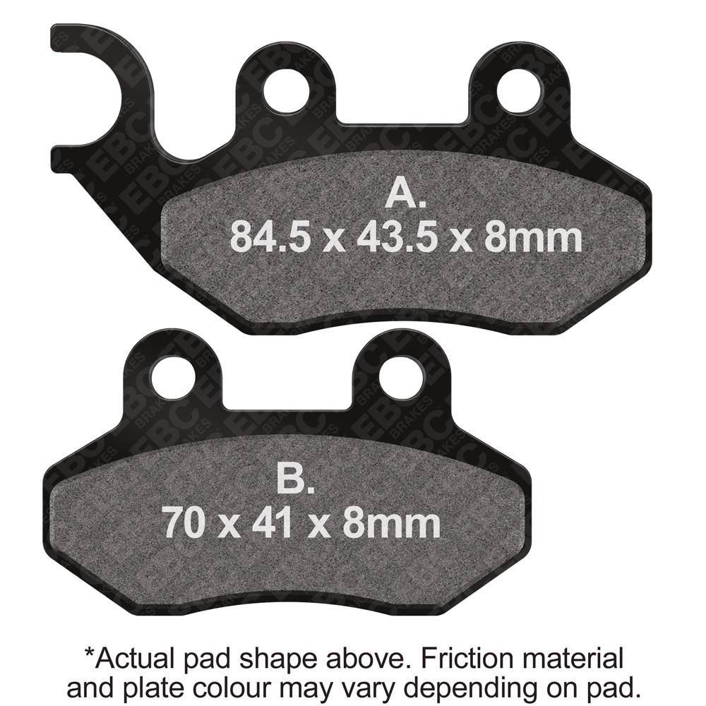 EBC Double-H Sintered Superbike Brake Pads SFA264HH for Zero Electric Motorcycles