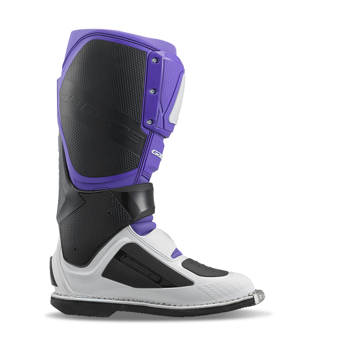 Gaerne SG-12 Offroad Motorcycle Boots for Riders – US 08 Purple/Black/White