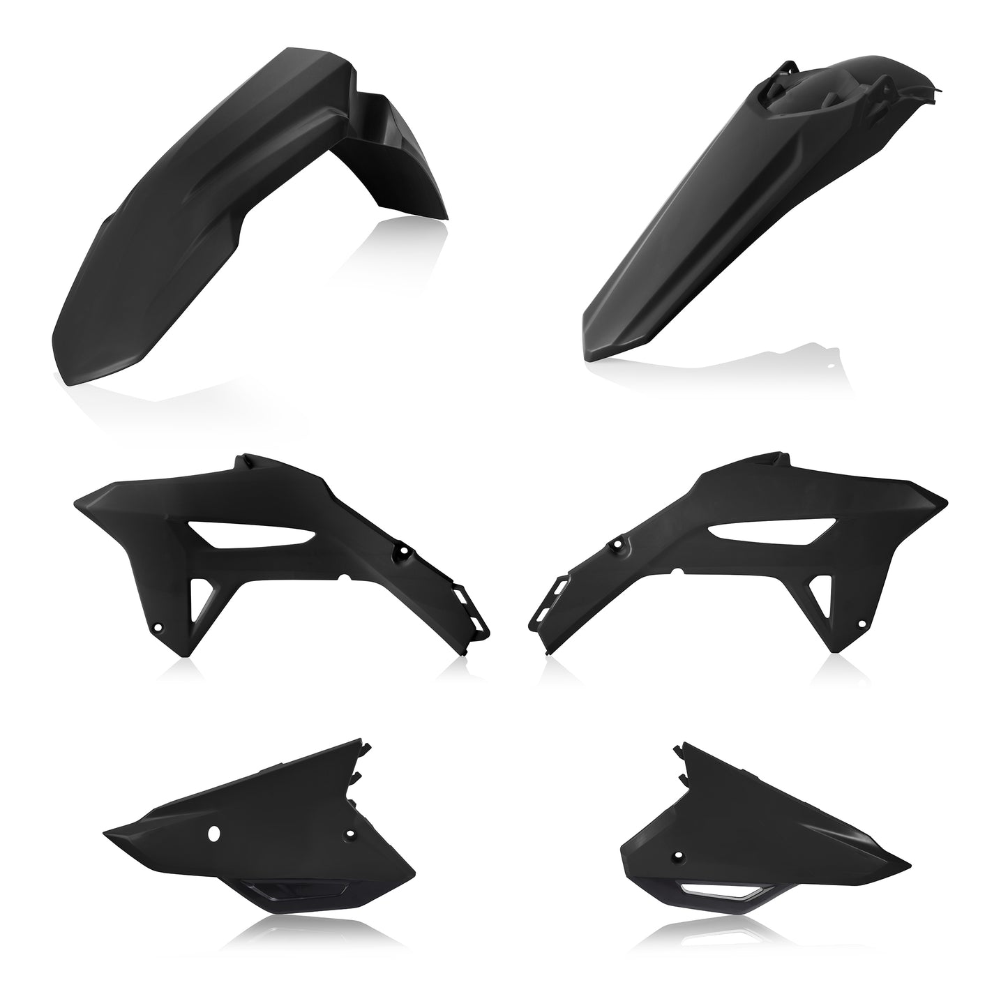 ACERBIS Plastic Kit Hon Black for Honda CRF250R (2022-2024) Offroad Body Replacement