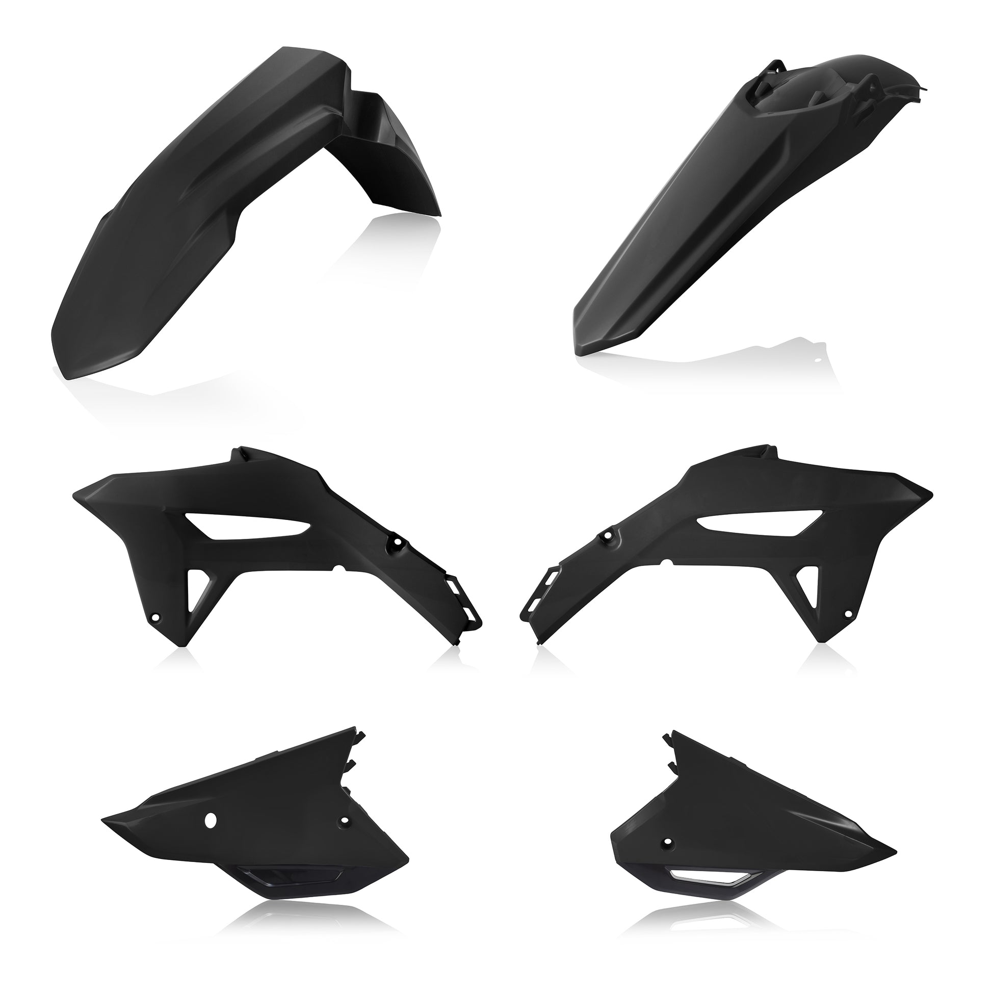 ACERBIS Plastic Kit Hon Black for Honda CRF250R (2022-2024) Offroad Body Replacement