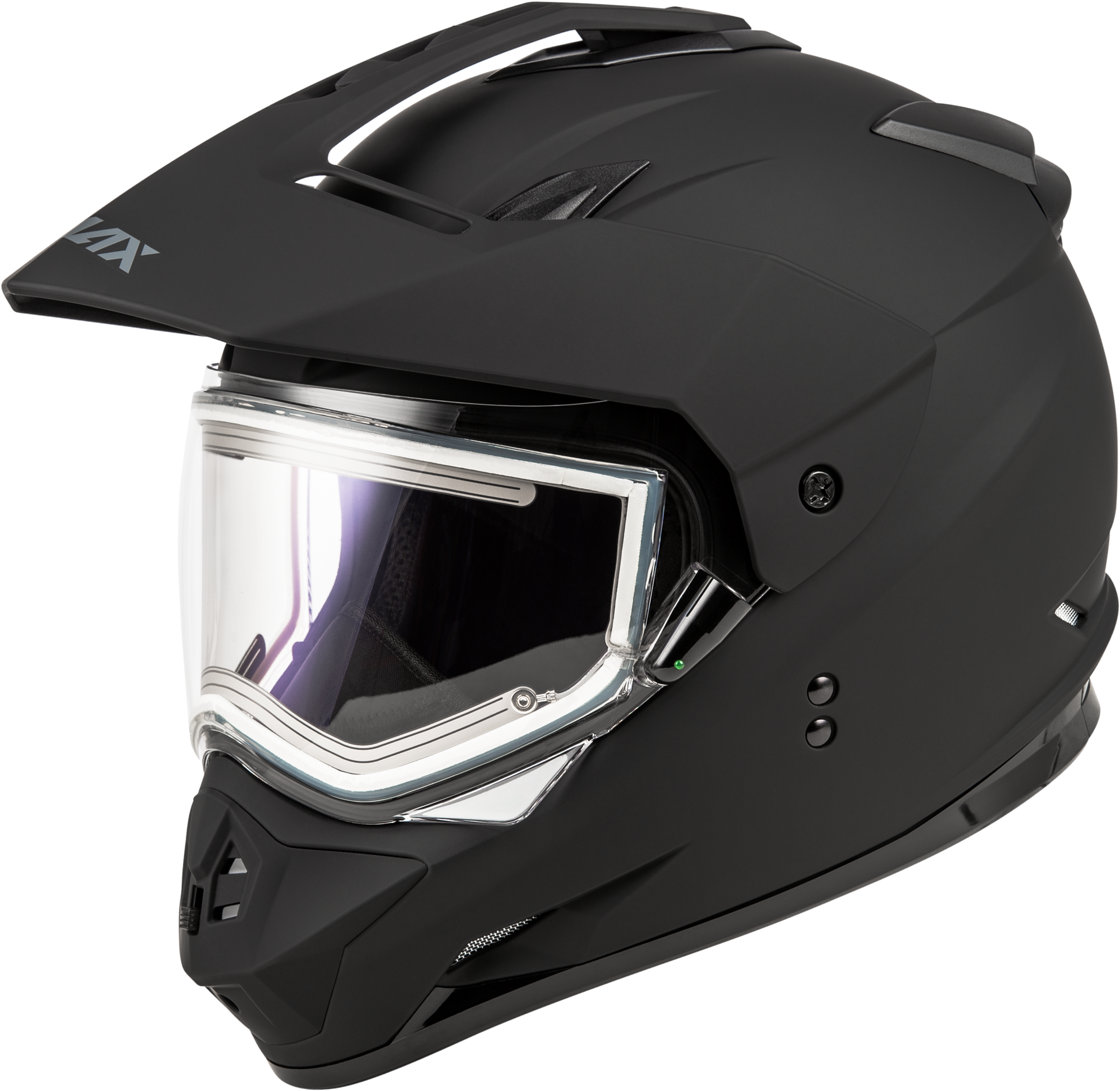 GMAX GM-11S Snow Helmet with Electric Shield - Matte Black, Medium