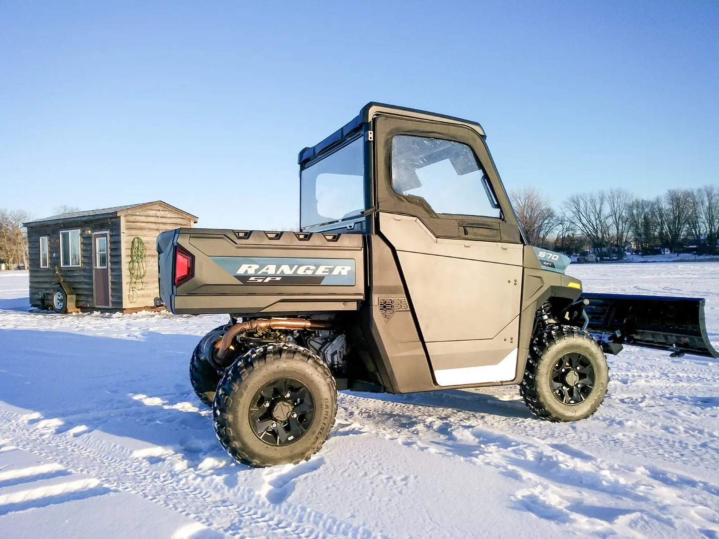 KOLPIN Steel Front Half Doors Pair for ATV/UTV - Easy Install, Multi-Point Mounting, OEM Design