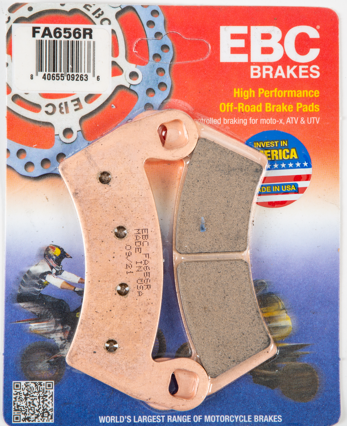 EBC Fa656R Sintered R Series Brake Pads for Polaris RZR 900 and XP 1000 Models