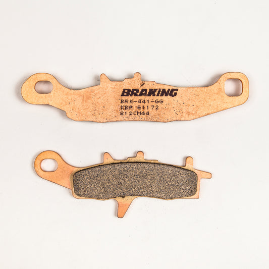 BRAKING Front Sintered Metal Brake Pad Set for Kawasaki KX85 and Prairie 4X4 - Part #812CM44