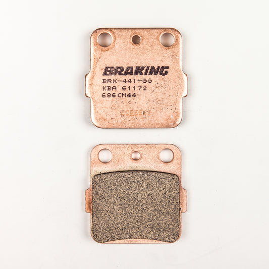 BraKing Front Sintered Brake Pad Set for Off-Road and Street Applications - Part Number 686CM44
