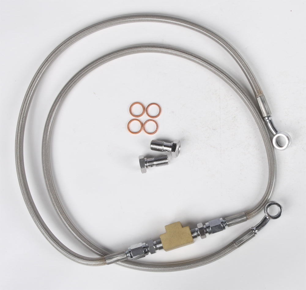 Streamline RHIN700-R Rear Brake Line for Yamaha YXR700F Rhino 700 ATV/UTV