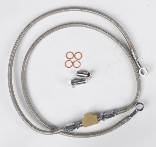 Streamline RHIN700-R Rear Brake Line for Yamaha YXR700F Rhino 700 ATV/UTV